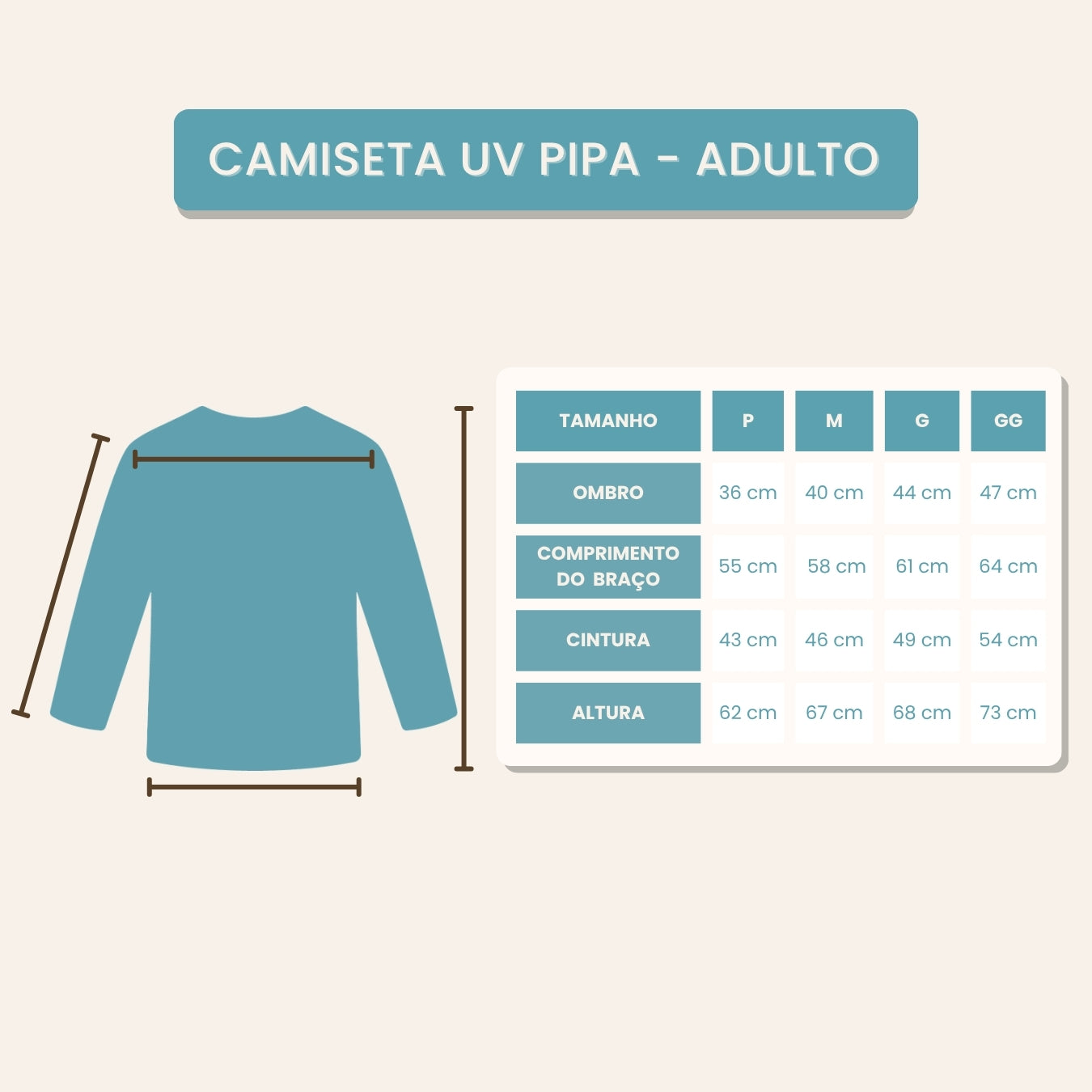 Tabela de medidas