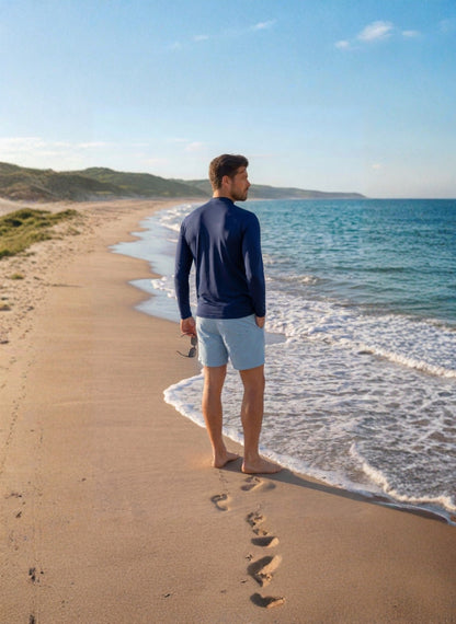 Cor: Azul-marinho
